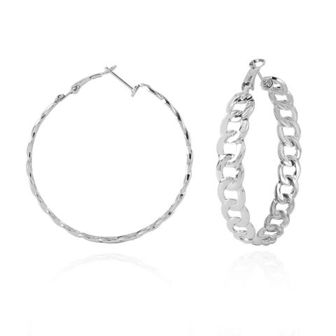 Simple Alloy Chain Earrings