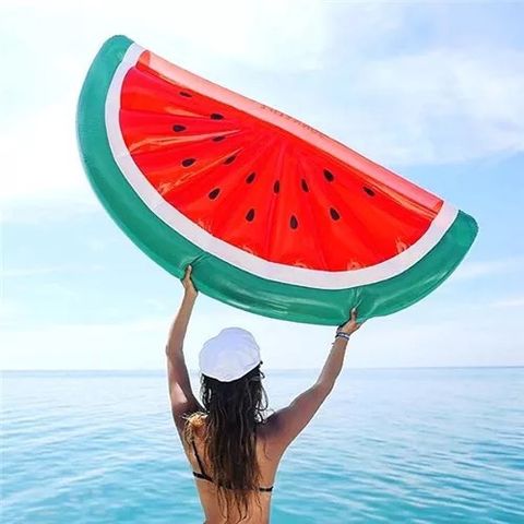 Fashion Thickened Half Slices Of Watermelon Inflatable Floating