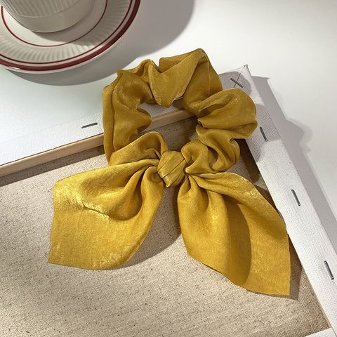 New Fashion Solid Color Forged Flowers Hair Scrunchies