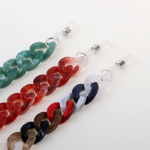 Fashion 3-color Acrylic Leopard Print Tortoiseshell Amber Glasses Chain