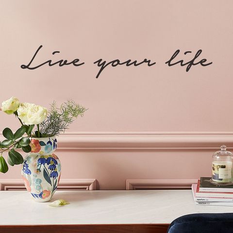 Simple Fashion Live Your Life Bedroom Wall Stickers