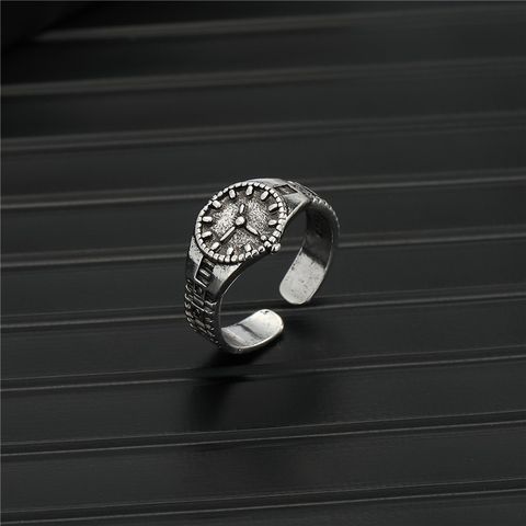Wholesale Retro Watch Type Coin Heart Open Ring