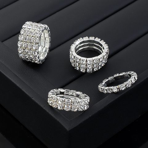 Wholesale Multi-drain Diamond Elastic Ring