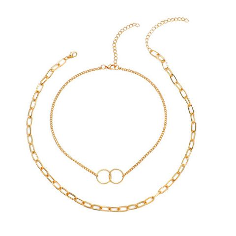 New Fashion Double Circle Necklace