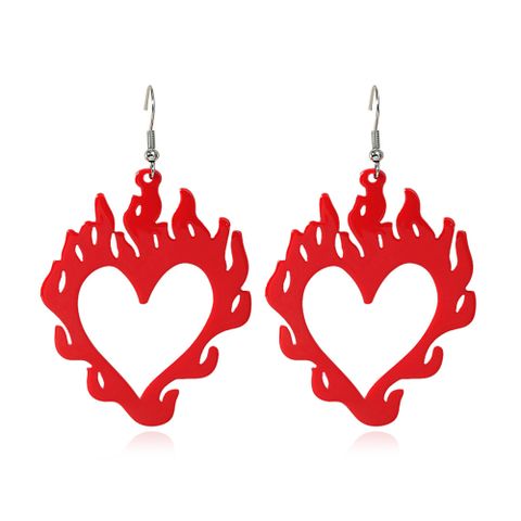 New Fashion Style Acrylic Hollow Flame Earrings
