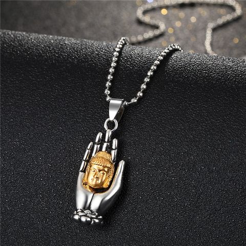 Fashion Skull Hollow Clown Face Alloy Necklace