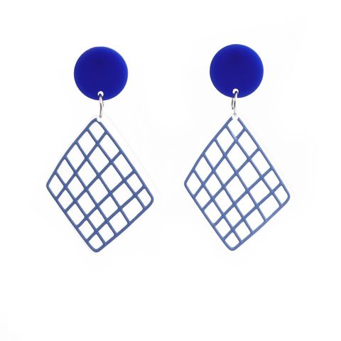 Fashion Plant Resin Geometric Acrylic Earrings