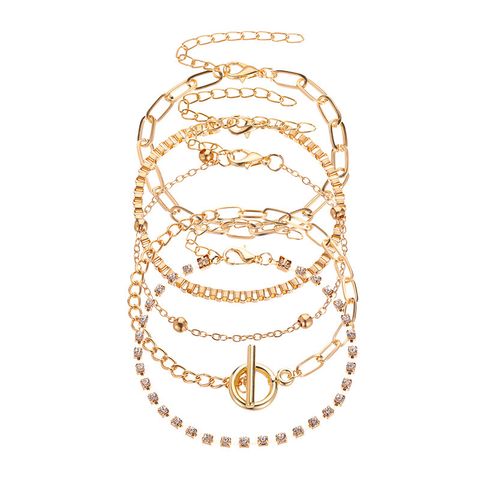 New Fashion Multi-layer Creative Ot Buckle Diamond Chain Bracelet
