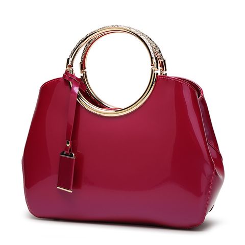 Large Pu Leather Fashion Dome Bag Handbag