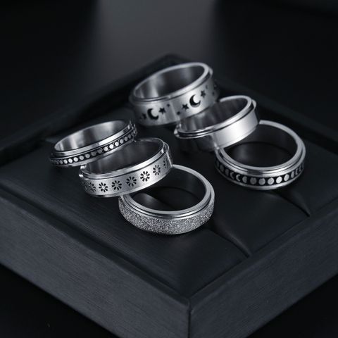 Mode Xingyue Drehbarer Titan Stahl Ring