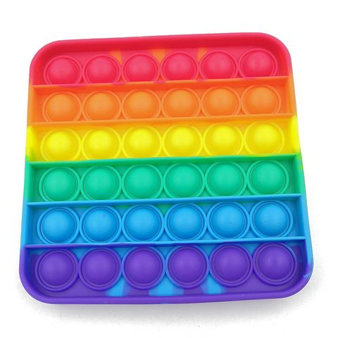 Push Bubble Sensory Toys Anti-stress Stress Toy Colored Square Puzzle