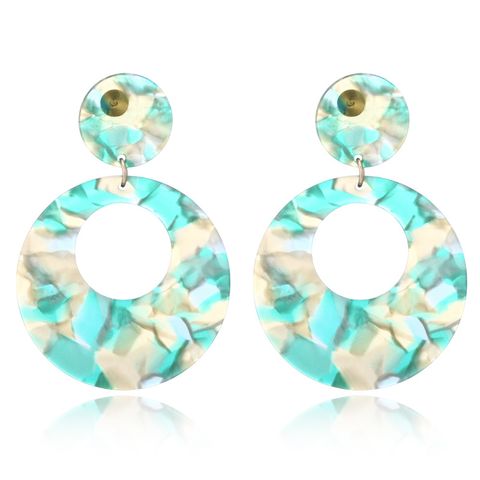 Elegant Marble Arylic Women's Drop Earrings