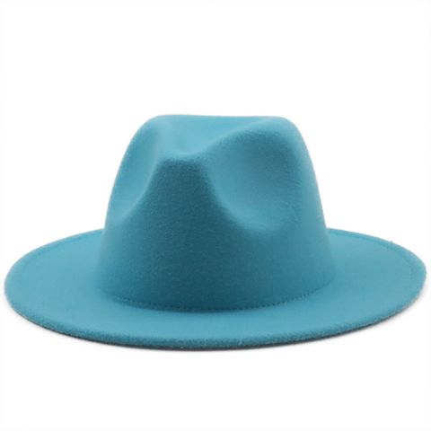 Retro Simple Solid Color Woolen Hat