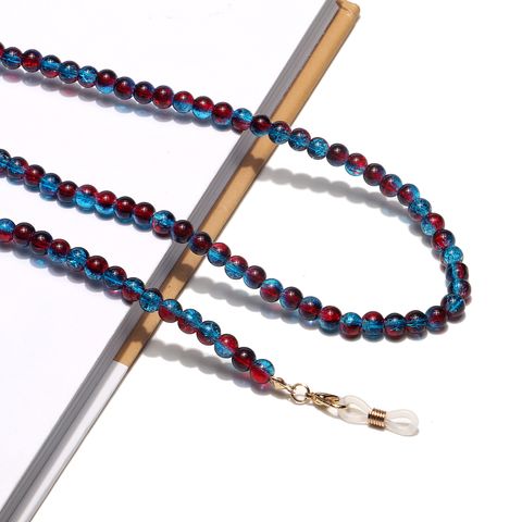 Fashion Colored Beads Handmade Glasses Chain Wholesale