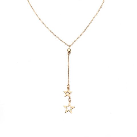 Wholesale Jewelry Fashion Simple Five-pointed Star Pendant Necklace Nihaojewelry