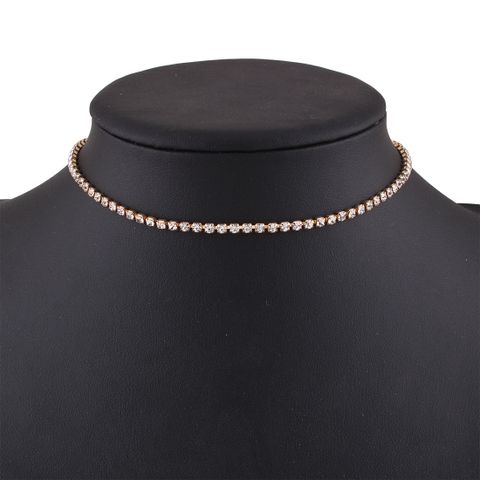 Wholesale Jewelry Simple Diamond Thin Necklace Nihaojewelry