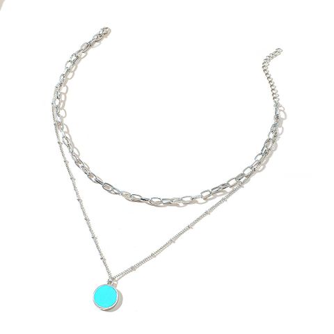 Wholesale Jewelry Double-layer Pendant Necklace Nihaojewelry