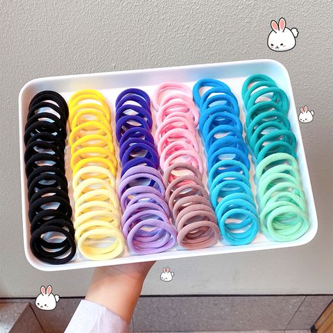 Wholesale Accessories Candy Colored 50 Pieces Basic Elastic Hair Rope Nihaojewelry