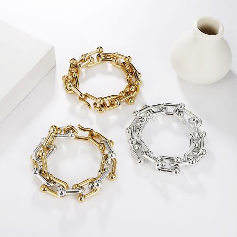 Wholesale Jewelry Fashion U-shaped Stitching Chain Bracelet Nihaojewelry