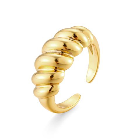 Wholesale Jewelry Croissant Copper Twist Ring Nihaojewelry