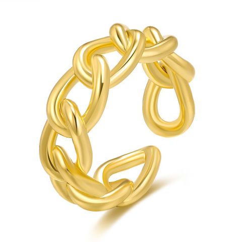 Wholesale Jewelry Geometric Hollow Copper Ring Nihaojewelry
