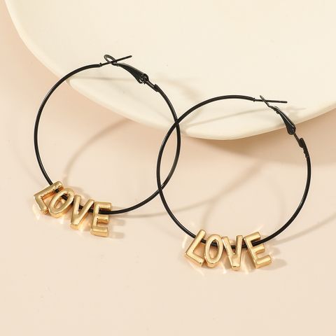 Wholesale Jewelry C-shaped Letter Exaggerated Large Hoop Earrings Nihaojewelry