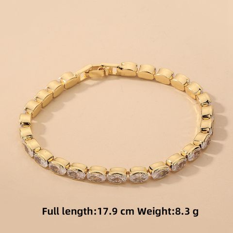 Wholesale Jewelry Rectangular Zircon Geometric Bracelet Nihaojewelry