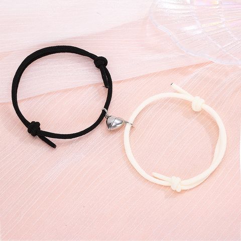 Style Simple Cœur Pas D'incrustation Coupler Bracelets