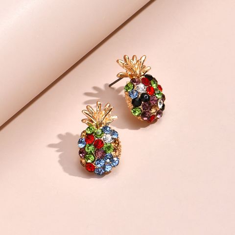 Simple Style Alloy Artificial Gemstones Earrings