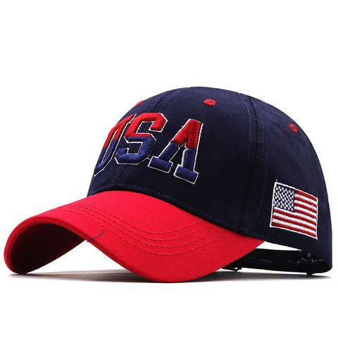 Nihaojewelry Fashion Letter Usa Embroidery Baseball Caps Wholesale