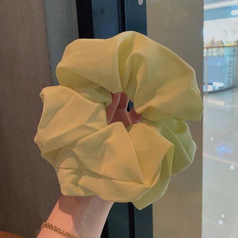 Wholesale Jewelry Chiffon Solid Color Hair Scrunchies Nihaojewelry