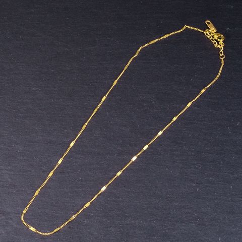 18k Gold Thin Metal Simple Short Necklace Wholesale Jewelry Nihaojewelry
