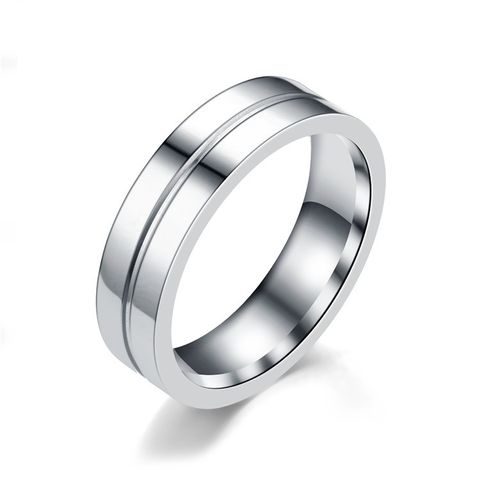 Wholesale Fashion Stainless Steel Diamond-studded Couple Rings Nihaojewelry