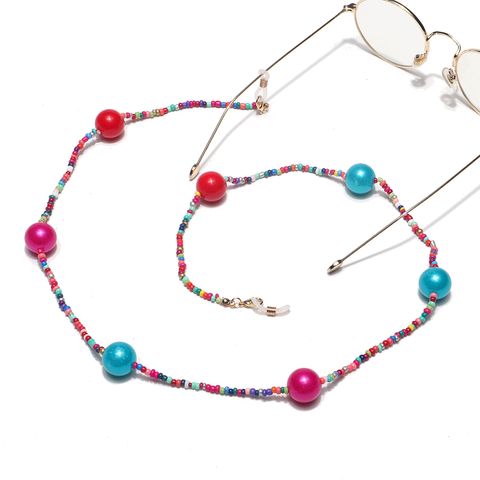 Wholesale Fashion Contrast Color Large Beads Glasses Chain Nihaojewelry