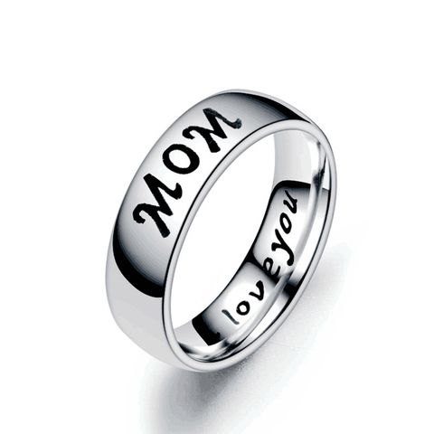 Wholesale Family Member Letters Stainless Steel Ring Nihaojewelry
