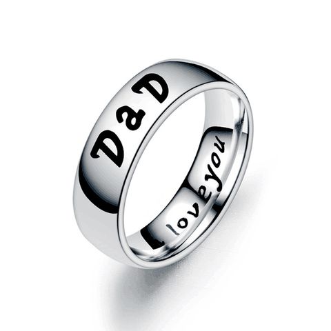 Wholesale Family Member Letters Stainless Steel Ring Nihaojewelry