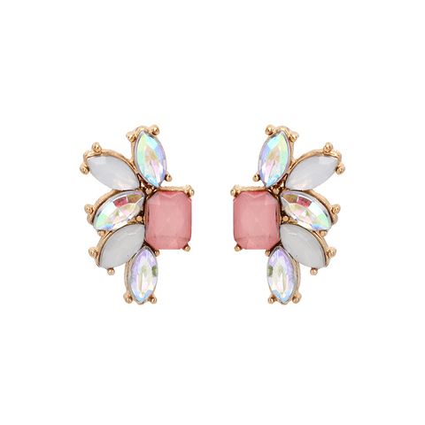 Nihaojewelry Fashion Geometric Acrylic Rhinestone Earrings Wholesale Jewelry