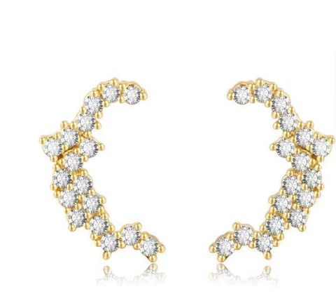 Wholesale Summer Zircon Earrings 18k Gold Color-preserving Jewelry Nihaojewelry