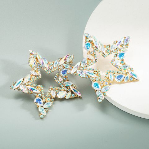 Wholesale Jewelry Fashion Geometric Water Drop Diamond Earrings Nihaojewelry