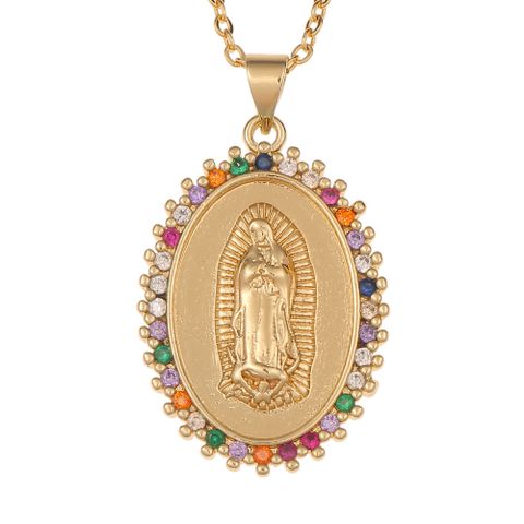 Christian Catholic Virgin Mary Pendant Necklace Wholesale Nihaojewelry
