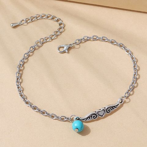 Retro Flying Heart Turquoise Anklet Wholesale Nihaojewelry