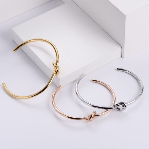 Fashion Bow Knot Stainless Steel 18K Gold Plated In Bulk