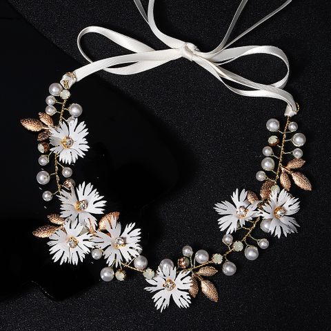 Bandeau De Perle De Fleur De Simulation De Tissu De Mode En Gros Nihaojewelry