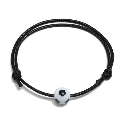 Wholesale Jewelry Football Woven Rope Bracelet Nihaojewelry