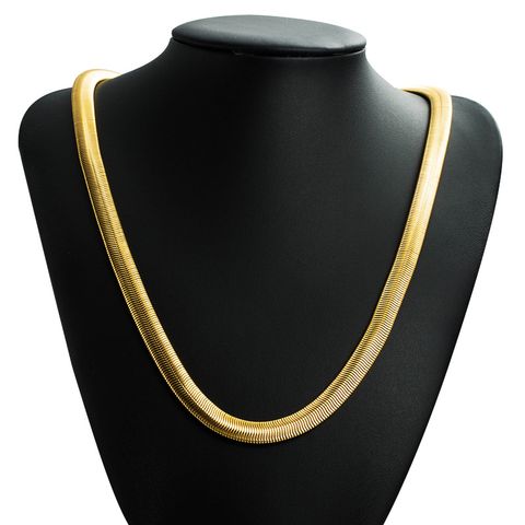 Edelstahl 316 18 Karat Vergoldet Mode Eingelegtes Gold Geometrisch Halskette Mit Anhänger