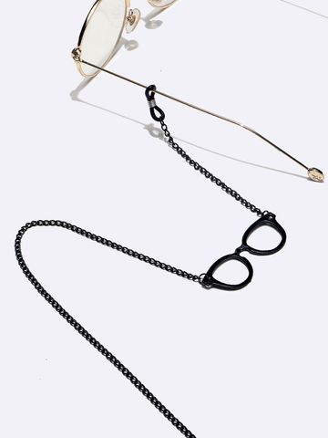 Fashion Metal Black Solid Color Glasses Chain Wholesale Nihaojewelry