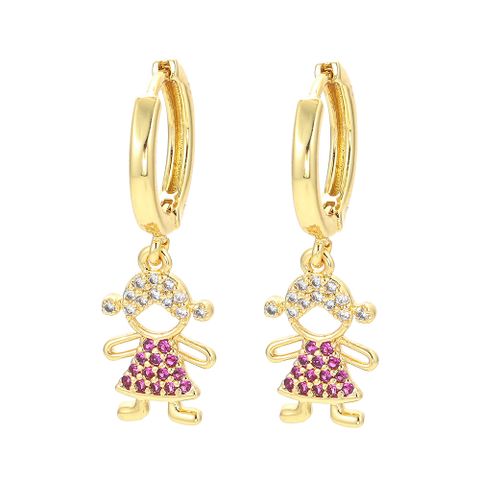 Korean Dongdaemun Earrings Women's Micro Inlaid Colorful Crystals Boys And Girls Earrings European And American Ornament Earring Accessories Wholesale