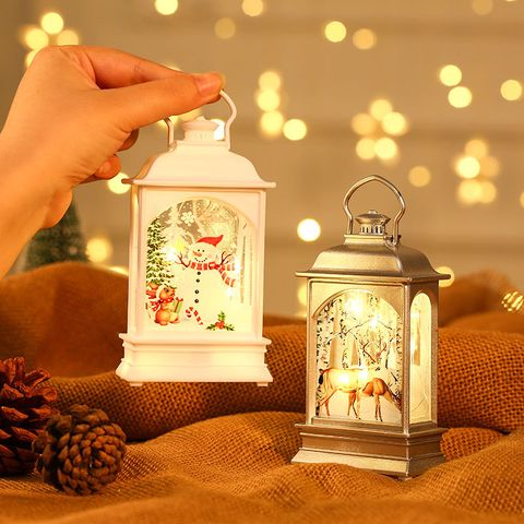 New Christmas Decorations Luminous Portable Oil Lamp Wholesale Nihaojewelry