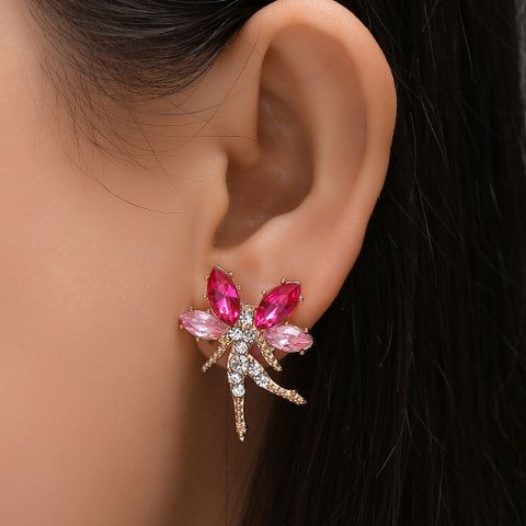 Wholesale Jewelry Elf Shape Inlaid Diamond Stud Earrings Nihaojewelry