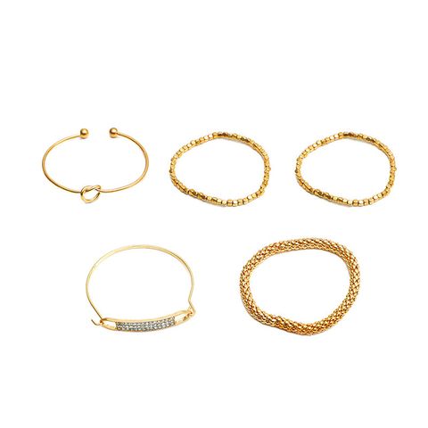 Diamond Fashion Multi-layer Bracelet Five-piece Set Wholesale Jewelry Nihaojewelry